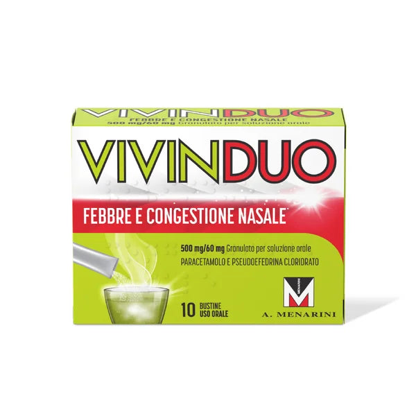 VIVINDUO FEBBRE E CONGESTIONE NASALE 10 BUSTINE