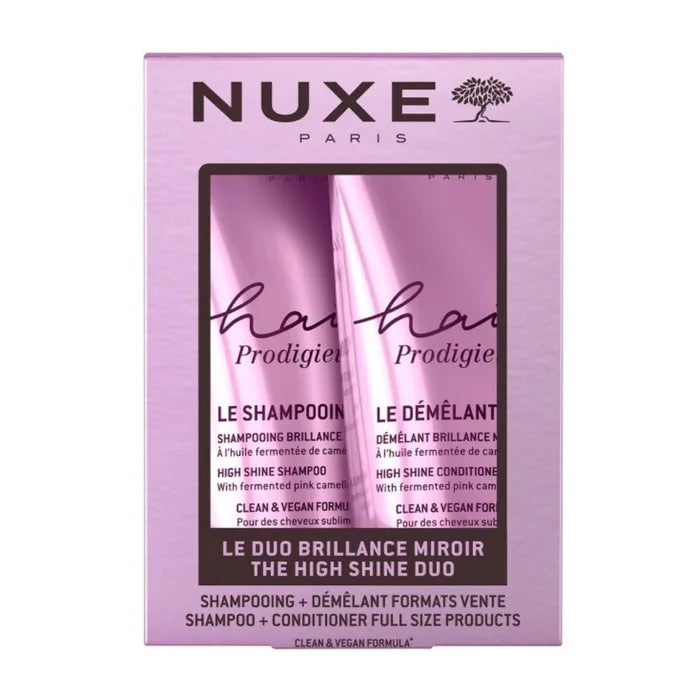 NUXE PRODIGIEUX - DUO LUCENTEZZA DEI CAPELLI SHAMPOO ILLUMINANTE 200ML + BALSAMO DISTRICANTE 200ML