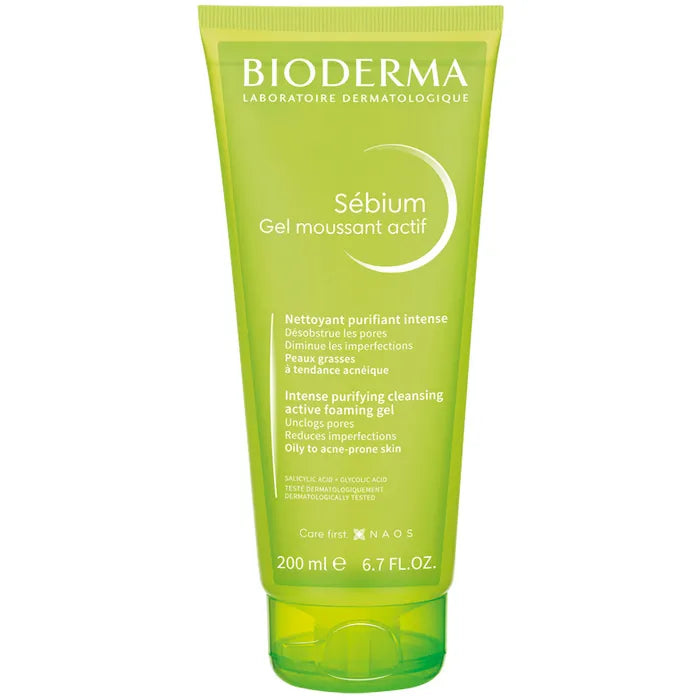 BIODERMA SEBIUM MOUSSANT ACTIF GEL DETERGENTE PELLE GRASSA 200ML