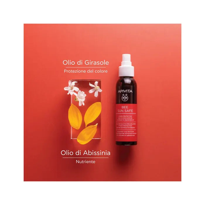 APIVITA BEE SUN SAFE HYDRA PROTECTION HAIR OIL 100ML