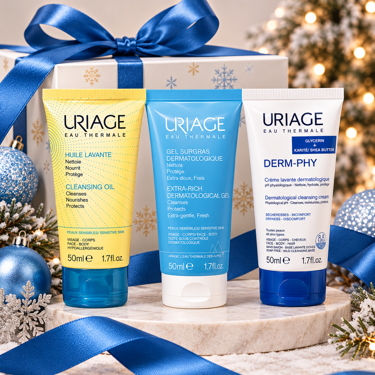 URIAGE GENTLE CLEANSING TRIO-KIT DETERSIONE 3x50ml