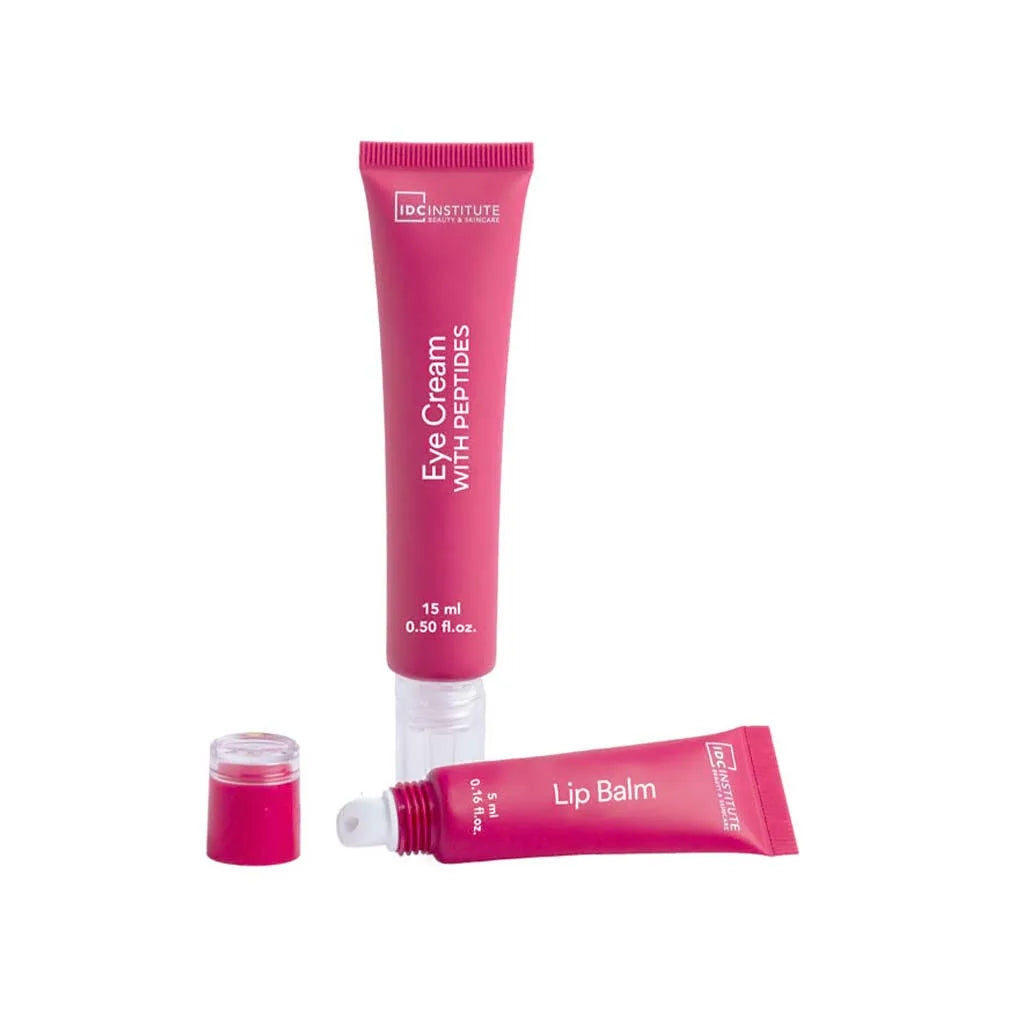 IDC ISTITUTE BEAUTY E SKINCARE EYE CREAM E LIP BALM CON PEPTIDE