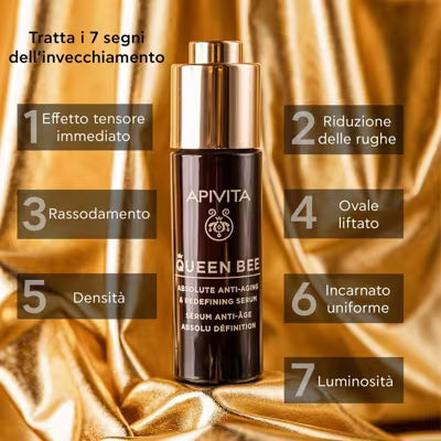 APIVITA QUEEN BEE SIERO ANTI- ETA' ASSOLUTO E RASSODANTE 30ML