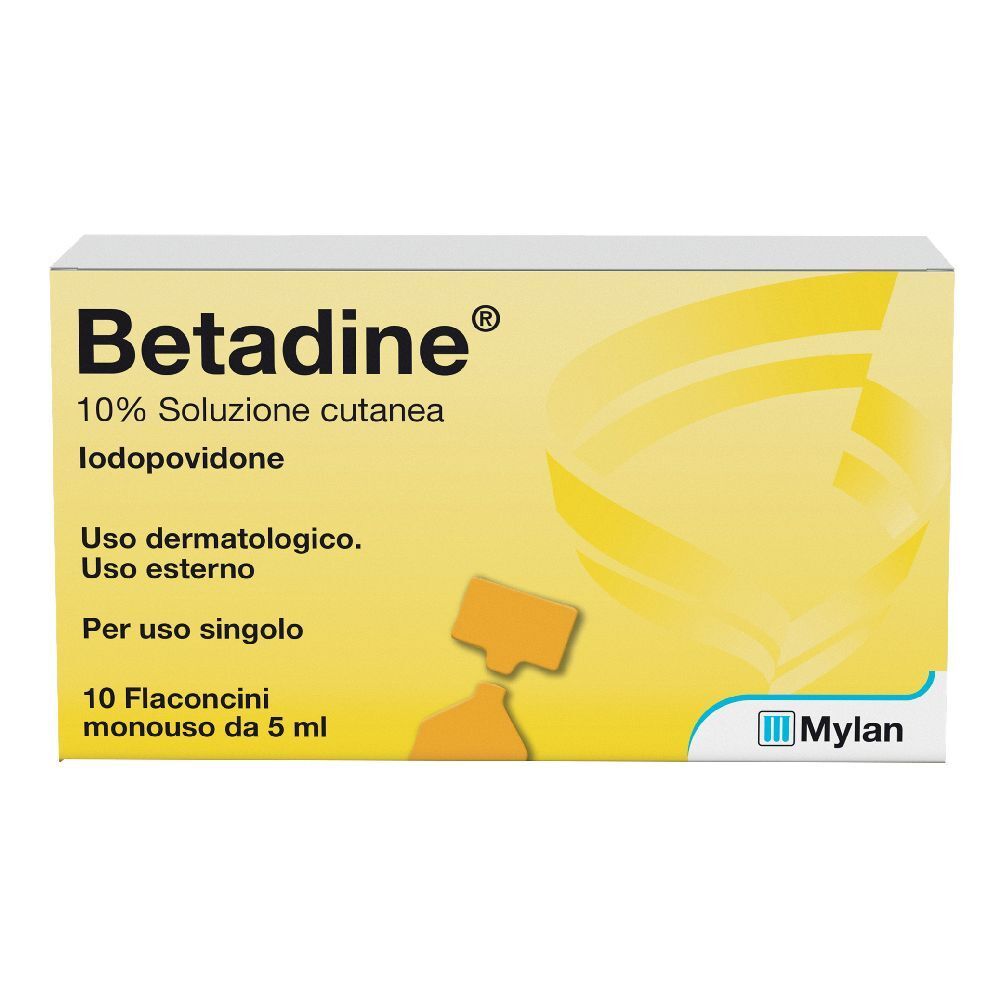 BETADINE 10% SOLUZIONE CUTANEA 10 FLACONCINI MONOUSO 5ML