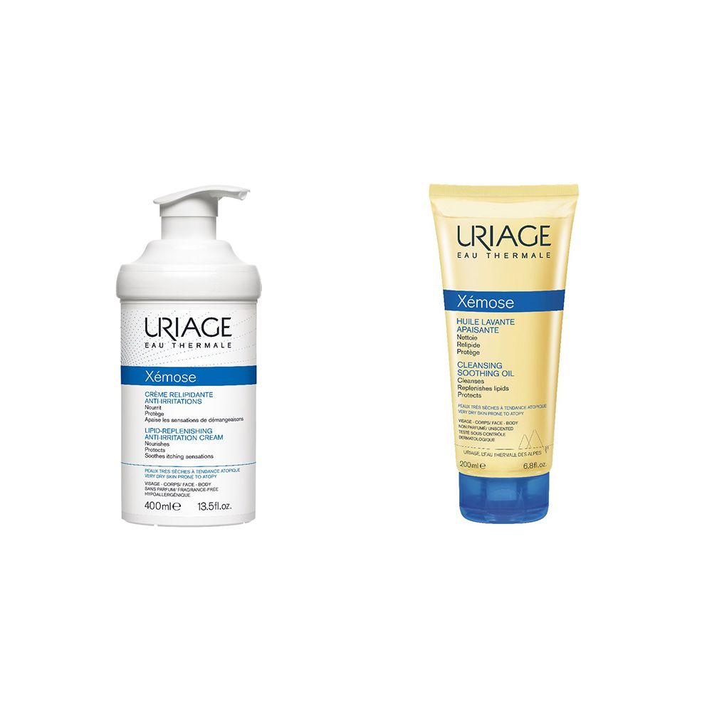 URIAGE XEMOSE CREMA ANTI IRRITAZIONI DA 400 ML + OLIO DA 200 ML