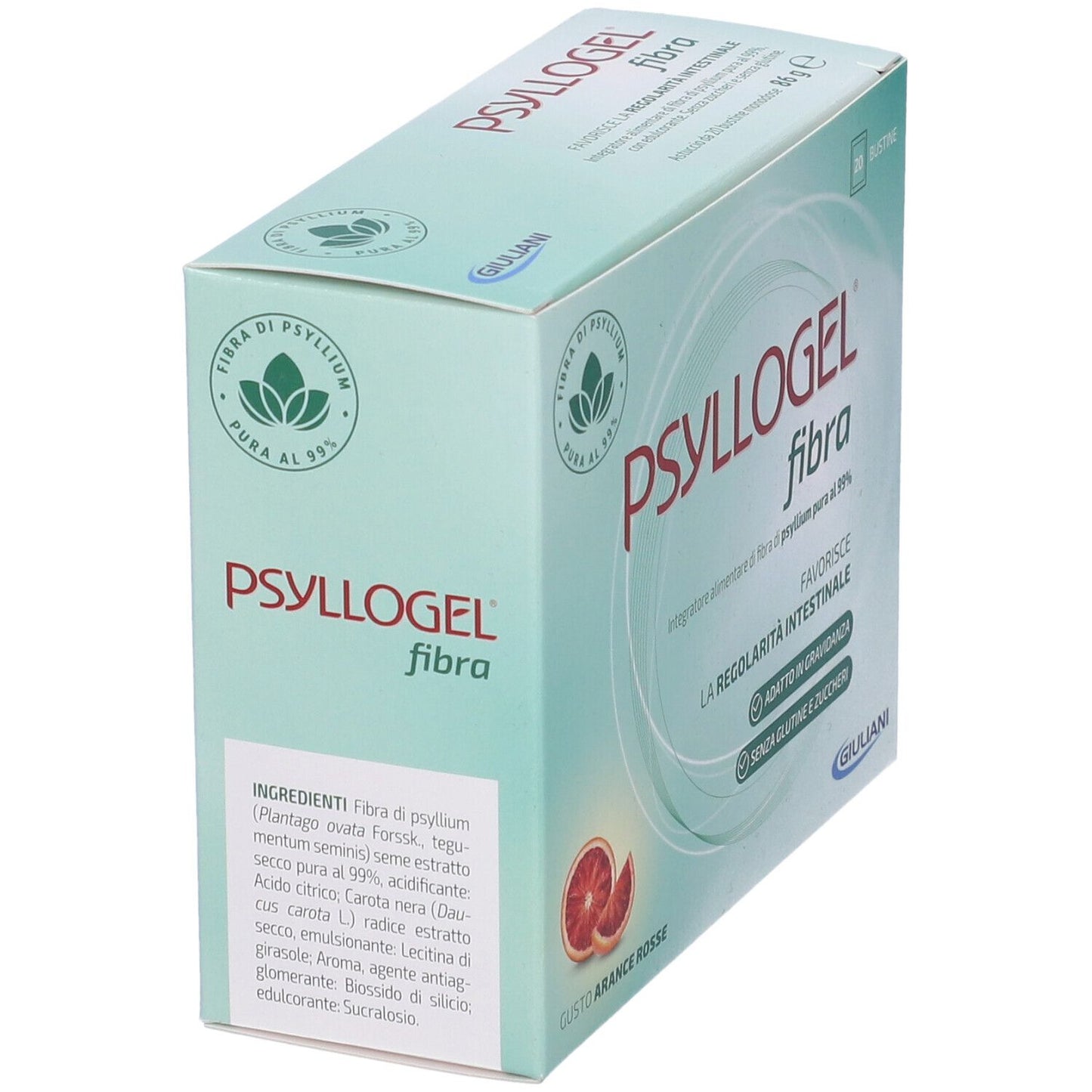 PSYLLOGEL FIBRA AROMA ARANCIA ROSSA 20 BUSTINE
