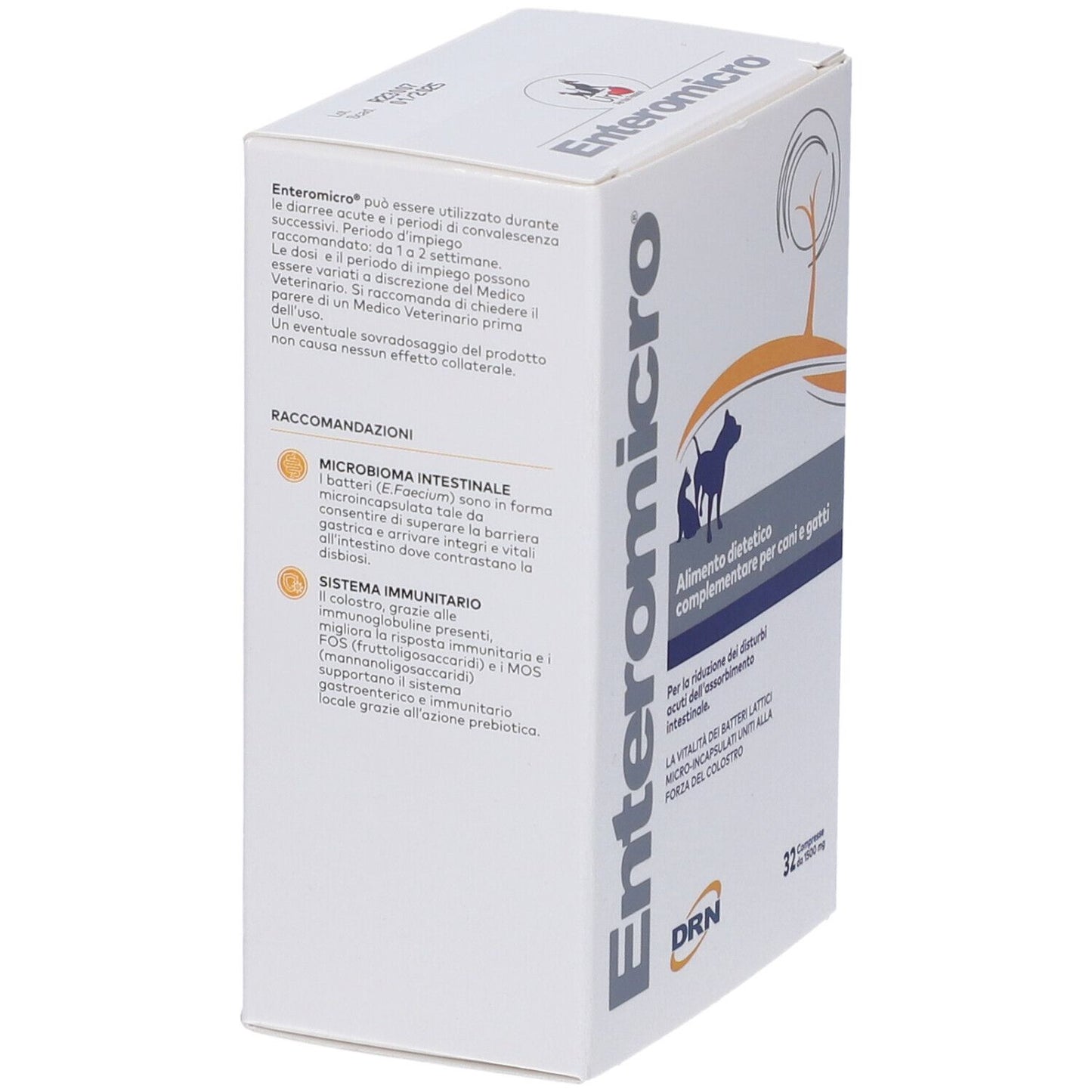 ENTEROMICRO FLORA INTESTINALE 32 COMPRESSE PER CANI E GATTI