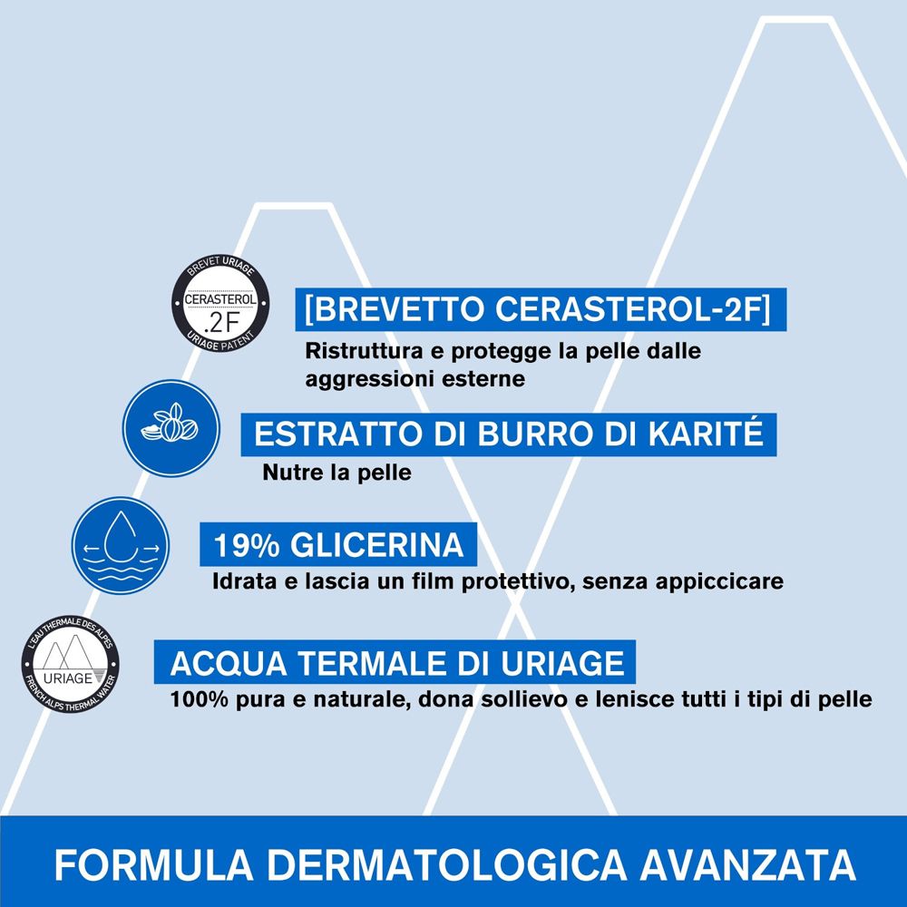 URIAGE XEMOSE HUILE LAVANTE APAISANTE 1L