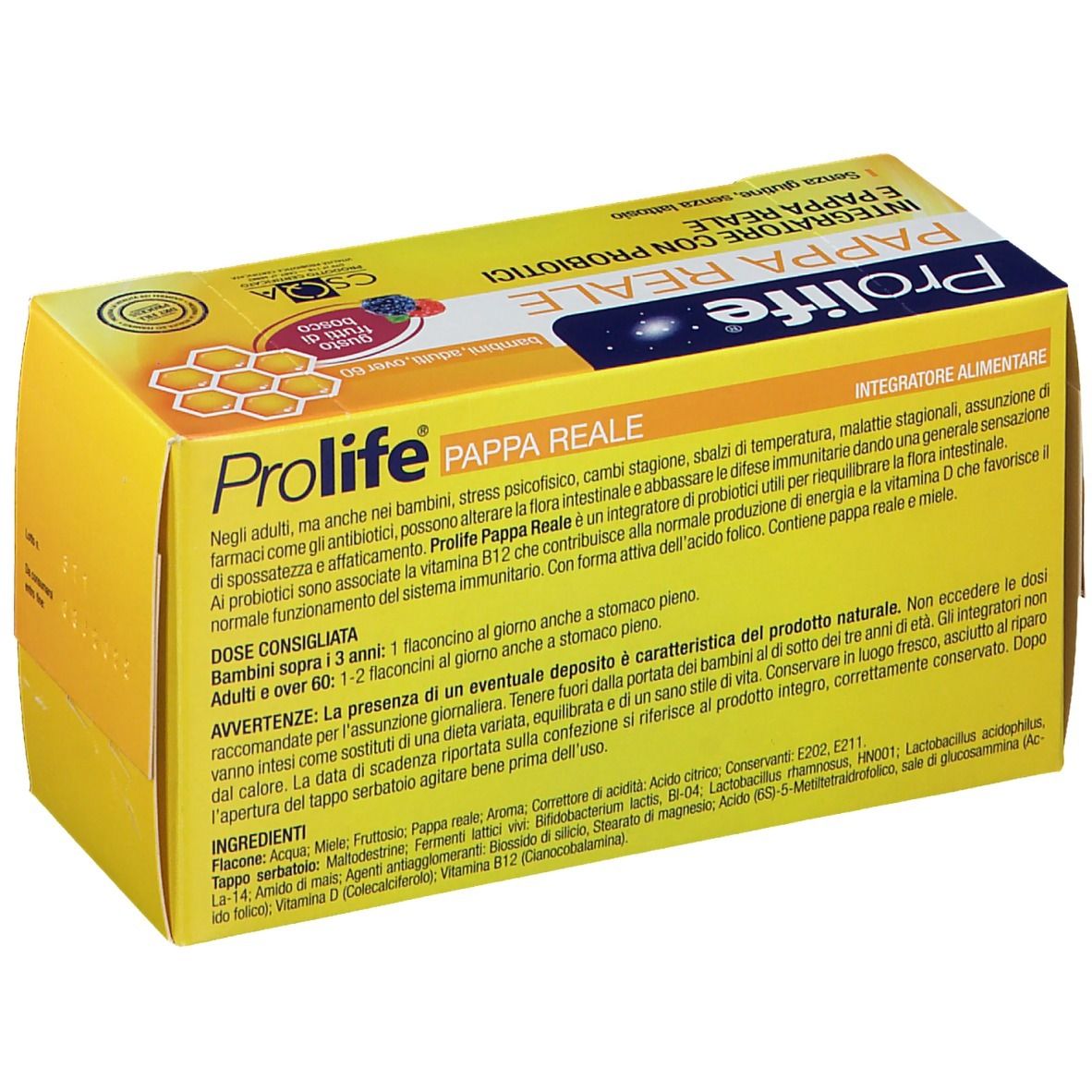 PROLIFE PAPPA REALE 10 FLACONCINI DA 8ML