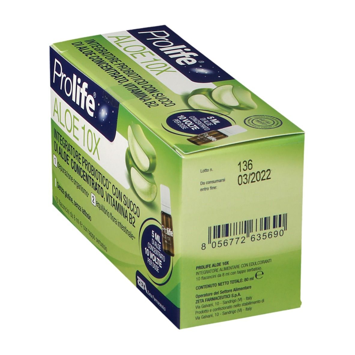 PROLIFE ALOE 10X 10 FLACONCINI