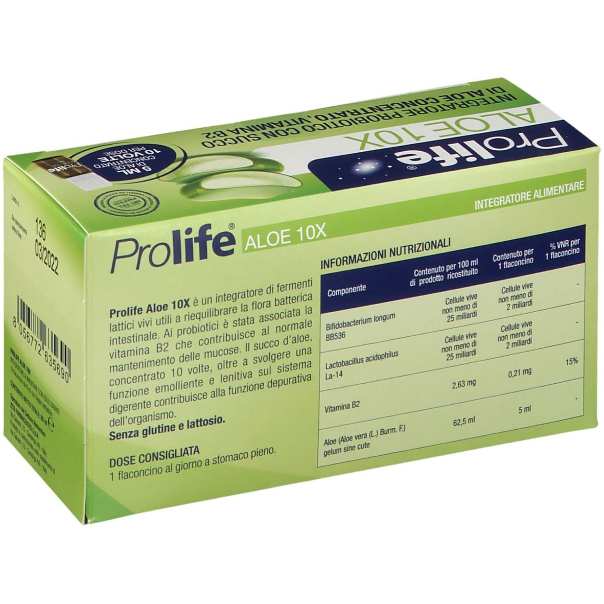 PROLIFE ALOE 10X 10 FLACONCINI
