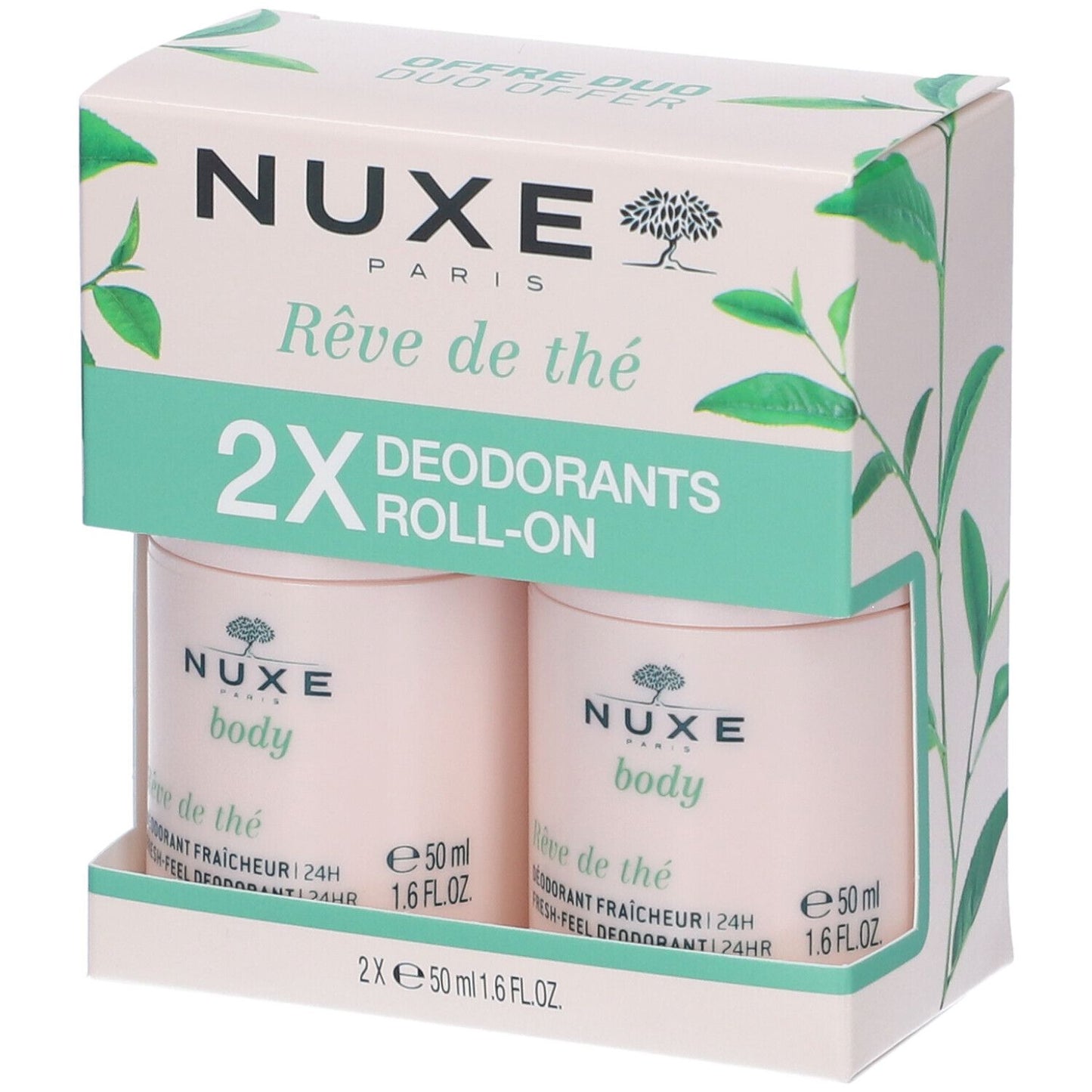NUXE REVE DE THE' DEODORANTE FRESCHEZZA DUO PACK 50ML