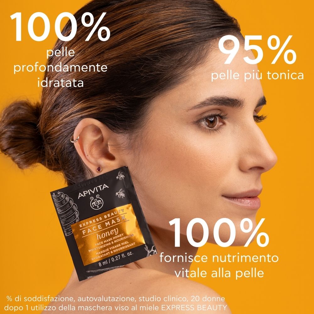 APIVITA MASCHERA VISO IDRATANTE E NUTRIENTE 2 X 8 ML
