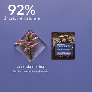APIVITA MASCHERA VISO IDRATANTE E ANTI-INQUINAMENTO 2 X 8 ML