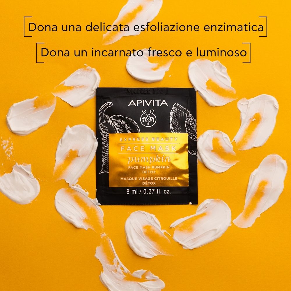 APIVITA MASCHERA VISO DETOSSINANTE CON ZUCCA 2 X 8 ML