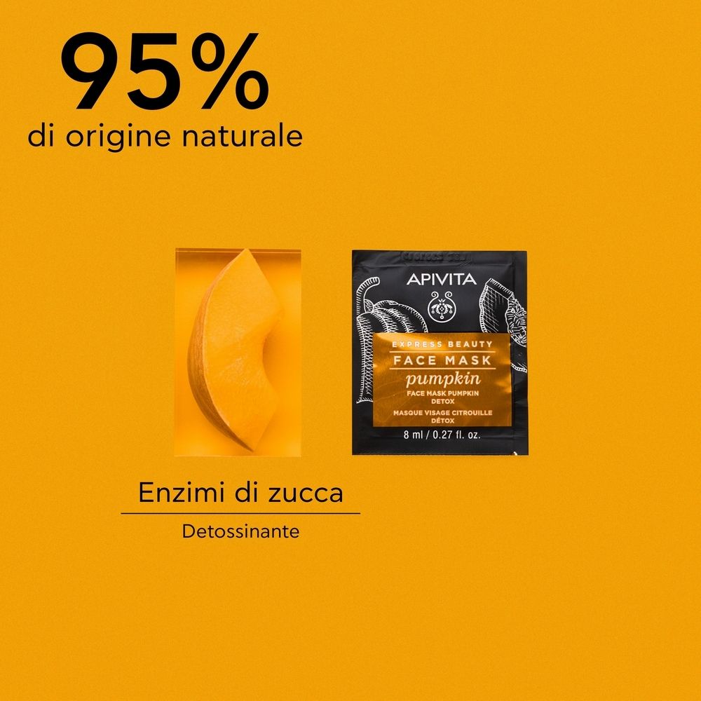 APIVITA MASCHERA VISO DETOSSINANTE CON ZUCCA 2 X 8 ML