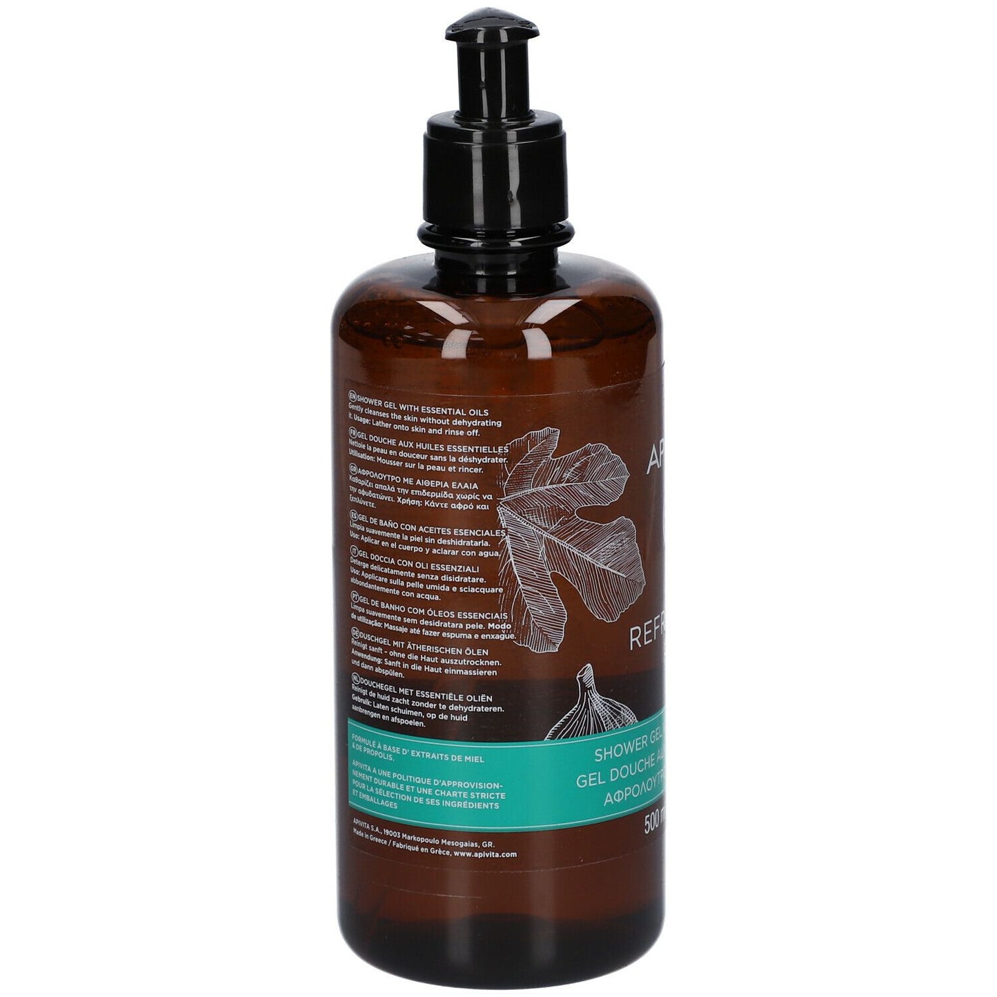 APIVITA REFRESHING FIG - GEL DOCCIA CON OLI ESSENZIALI & FICO, 500ML