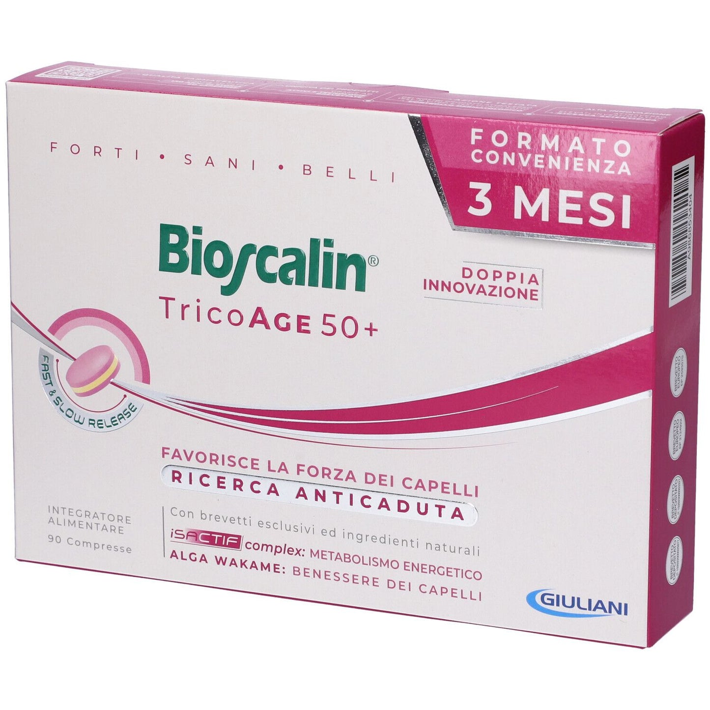 BIOSCALIN TRICOAGE50+ 90 COMPRESSE (FORMATO CONVENIENZA 3 MESI)