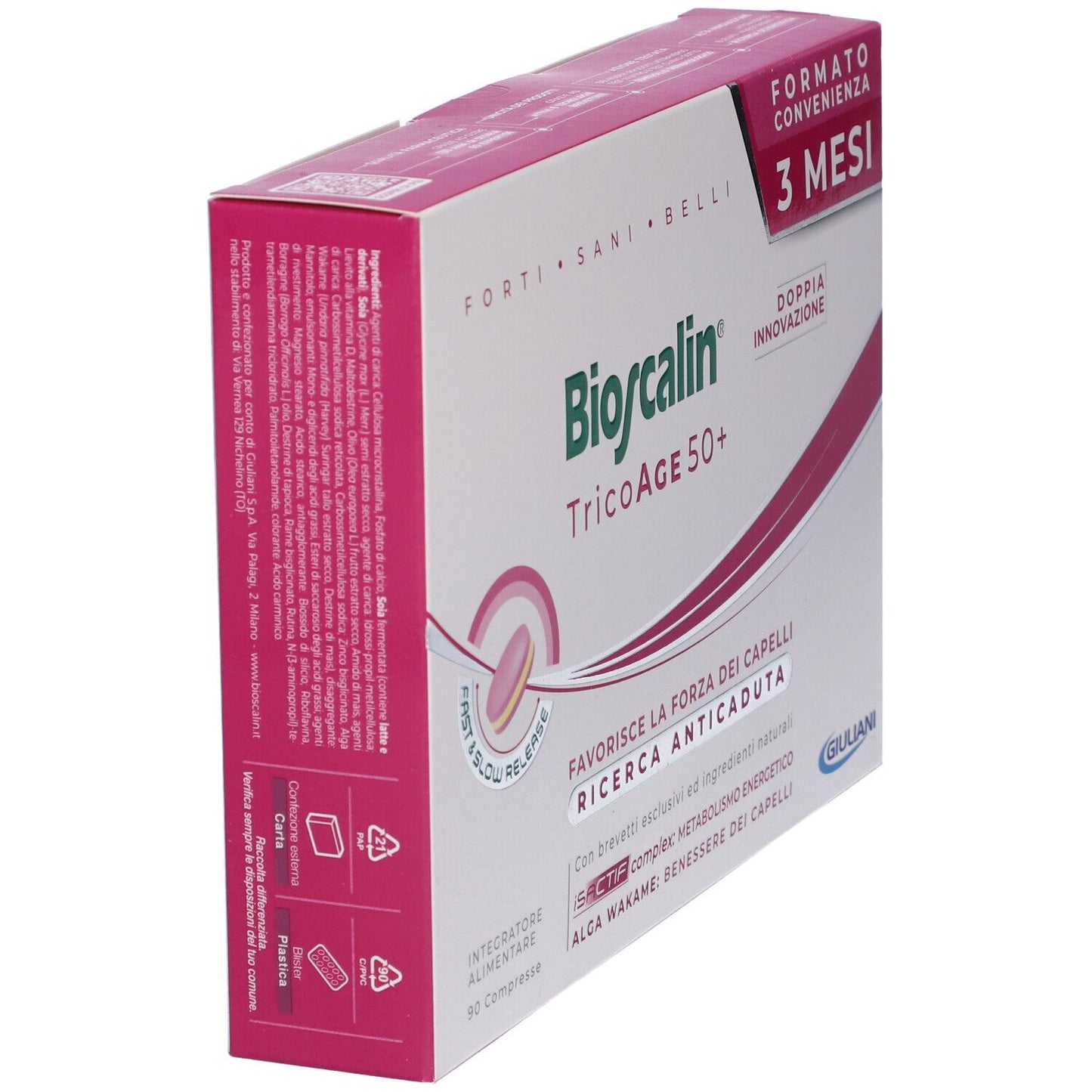 BIOSCALIN TRICOAGE50+ 90 COMPRESSE (FORMATO CONVENIENZA 3 MESI)