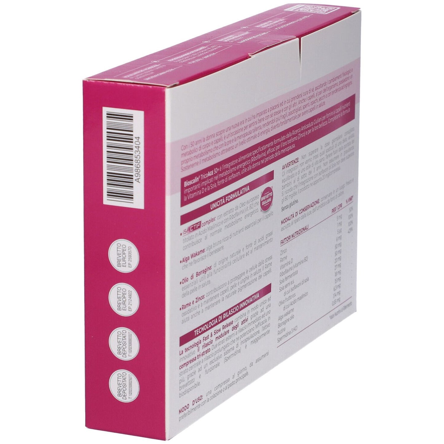 BIOSCALIN TRICOAGE50+ 90 COMPRESSE (FORMATO CONVENIENZA 3 MESI)