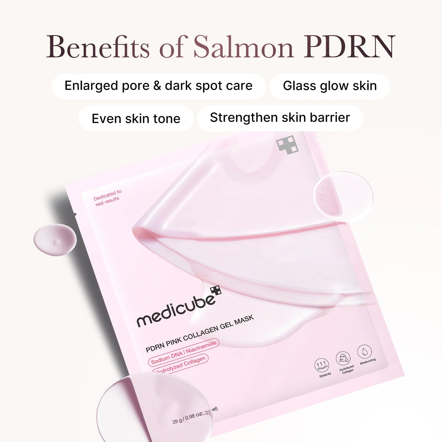 MEDICUBE SALMON PDRN PINK COLLAGEN JELLY GEL MASK