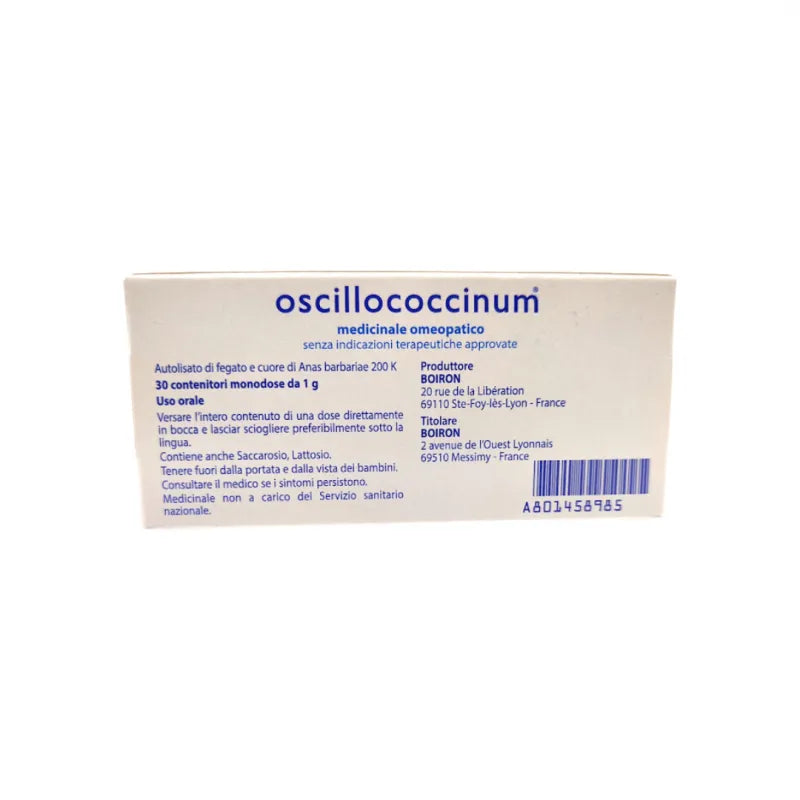 OSCILLOCOCCINUM 200K 30 TUBI DOSI GLOBULI BOIRON