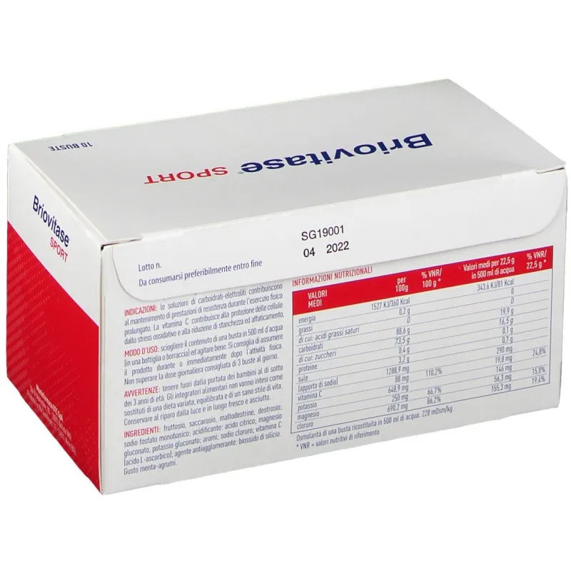 BRIOVITASE SPORT INTEGRATORE RICOSTITUENTE 10 BUSTINE