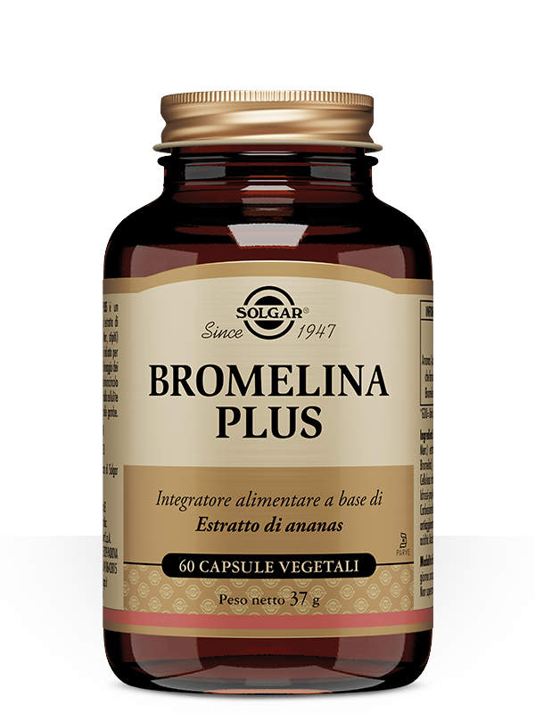 SOLGAR BROMELINA PLUS 60 CAPSULE VEGETALI