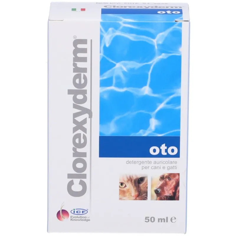CLOREXYDERM OTO PER PULIZIA AURICOLARE CANI E GATTI 50ML