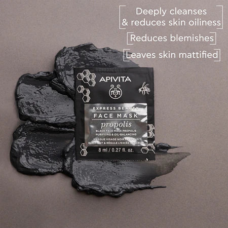 APIVITA MASCHERA NERA PURIFICANTE E EQUILIBRANTE PER PELLE GRASSA 2X8 ML