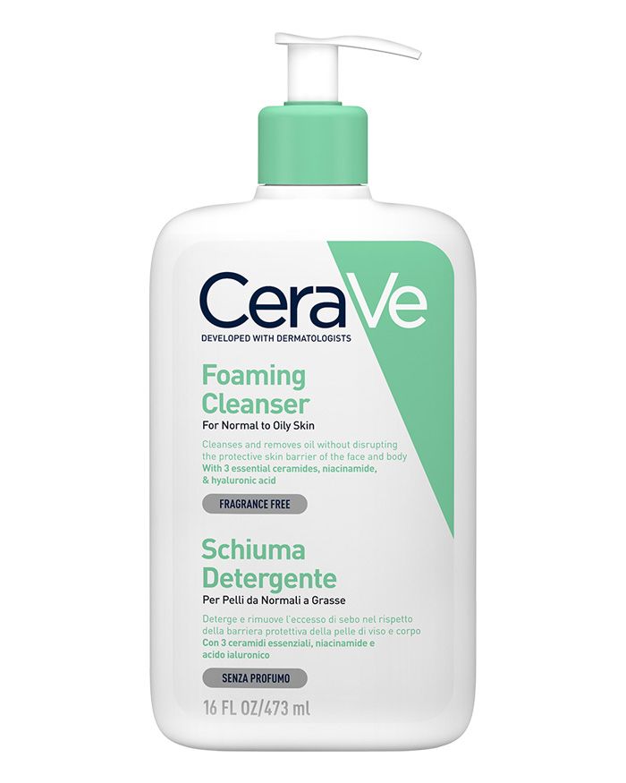 CERAVE SCHIUMA DETERGENTE PER PELLI NORMALI A GRASSE