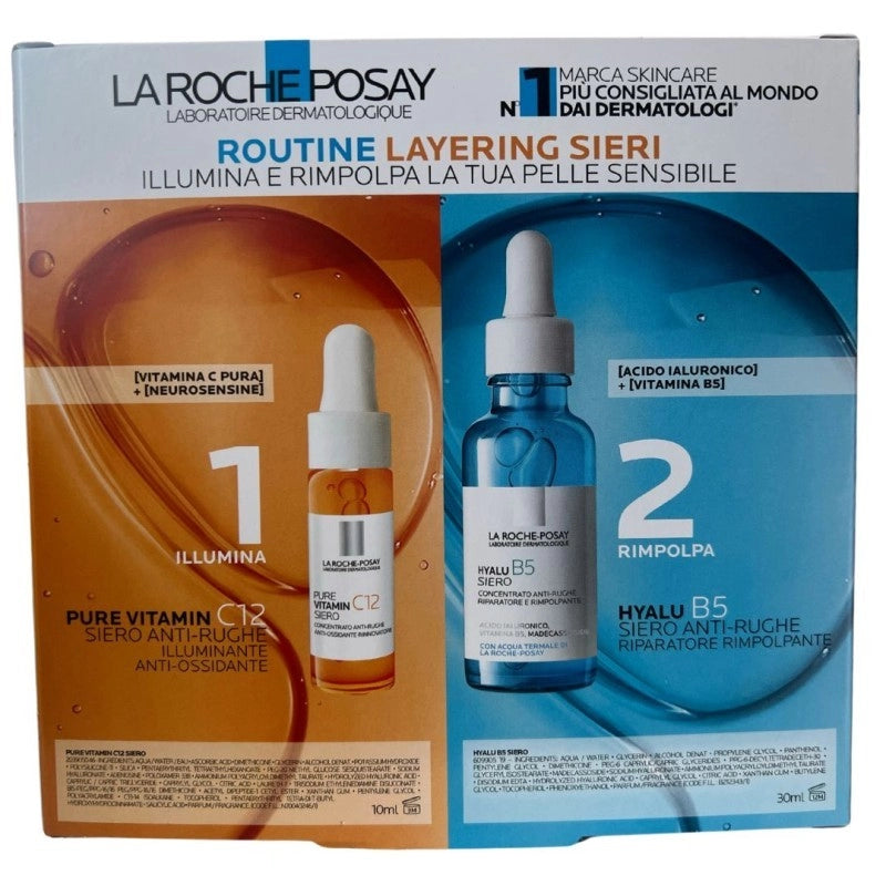 LA ROCHE POSAY COFANETTO ANTI-RUGHE RIMPOLPANTE ILLUMINANTE 30ML+10ML