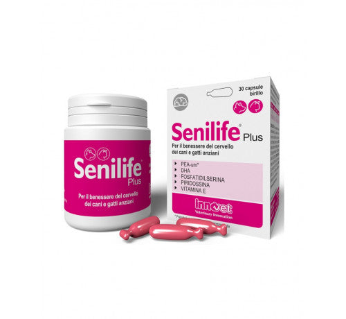 SENILIFE PLUS 30 CAPSULE BIRILLO PER IL BENESSERE DEL CERVELLO DEI CANI