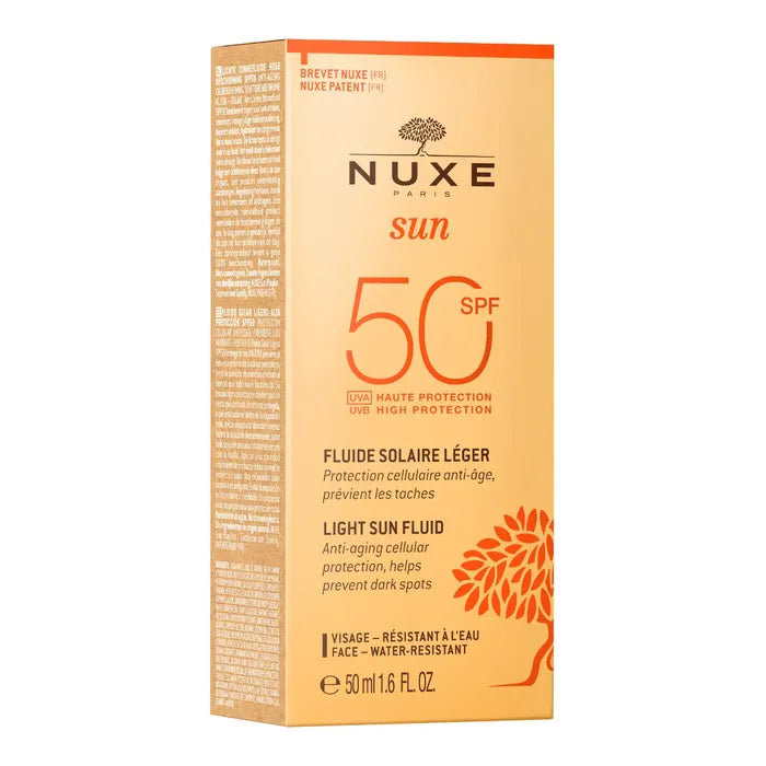 NUXE SUN FLUIDO LEGGERO SPF 50 - PROTEZIONE SOLARE MOLTO ALTA PER IL VISO 50ML