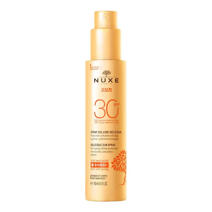 NUXE SUN LATTE SPRAY SOLARE DELIZIOSO ALTA PROTEZIONE SPF30 PER VISO E CORPO 150ML