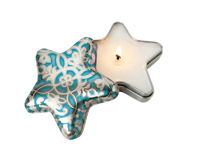 COLORS CANDELA STELLA DI NATALE FRAGRANZA FLOREALE 85 GR