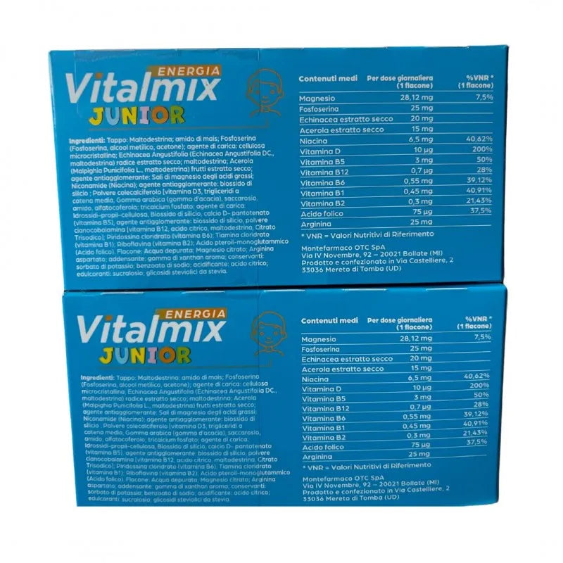 VITALMIX JUNIOR 1+1 CONFEZIONE RISPARMIO INTEGRATORE ANTISTRESS 28 FLACONCINI
