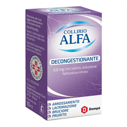 COLLIRIO ALFA DECONGESTIONANANTE FLACONE DA 0,8 MG/ML