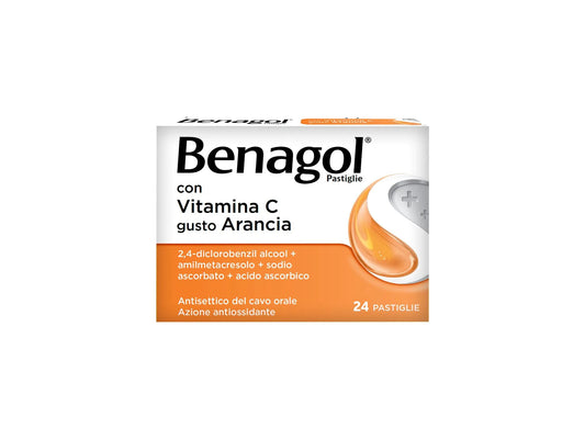 BENAGOL VITAMINA C ARANCIA 24 PASTIGLIE