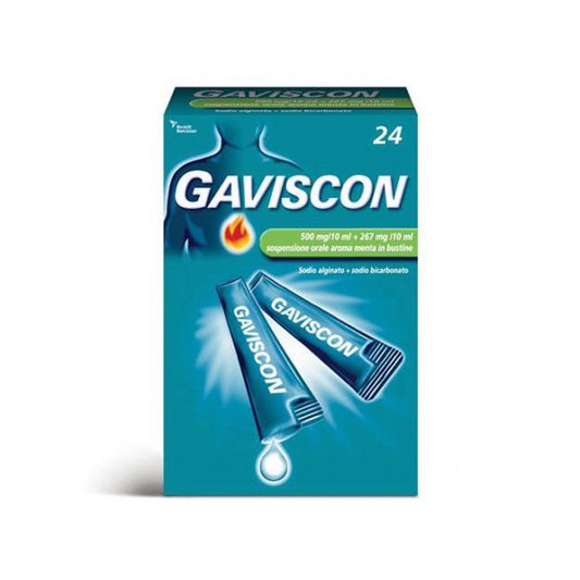 GAVISCON 500MG/267MG AROMA MENTA 24 BUSTINE MONODOSE