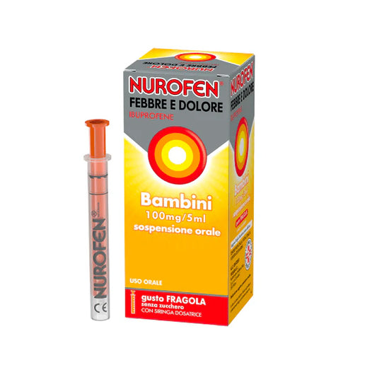NUROFEN FEBBRE E DOLORE 100MG/5ML GUSTO FRAGOLA 150ML