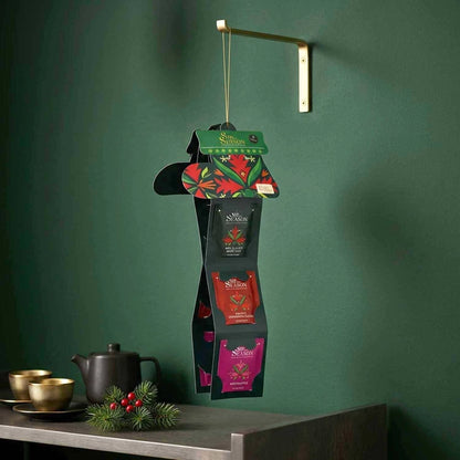 CONFEZIONE REGALO TE' CALZA DI NATALE, 8 BUSTINE