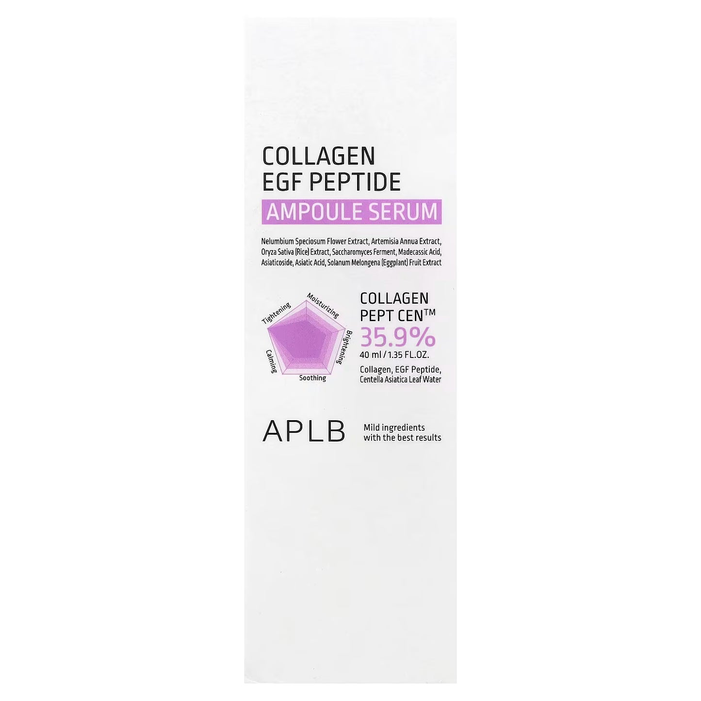 APLB COLLAGEN EGF PEPTIDE AMPOULE SERUM 40ML