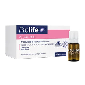 PROLIFE PEDIATRICO INTEGRATORE ALIMENTARE DI PROBIOTICI PER BAMBINI, 10 FLACONCINI 8ML
