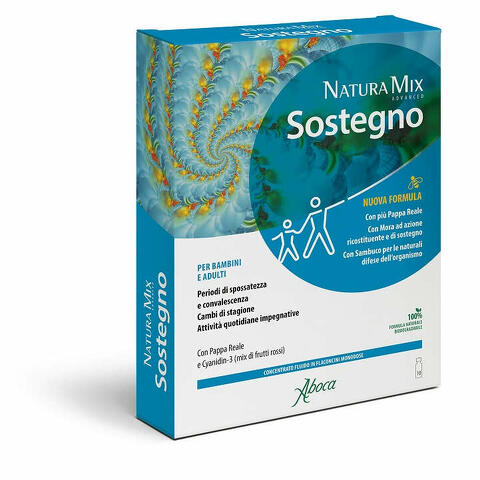 ABOCA NATURA MIX ADVANCED SOSTEGNO CONCENTRATO FLUIDO INTEGRATORE RICOSTITUENTE 10 FLACONCINI