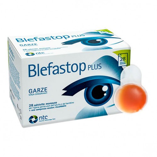 BLEFASTOP PLUS 28 GARZE OCULARI MONOUSO