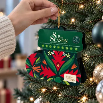 CONFEZIONE REGALO TE' CALZA DI NATALE, 8 BUSTINE