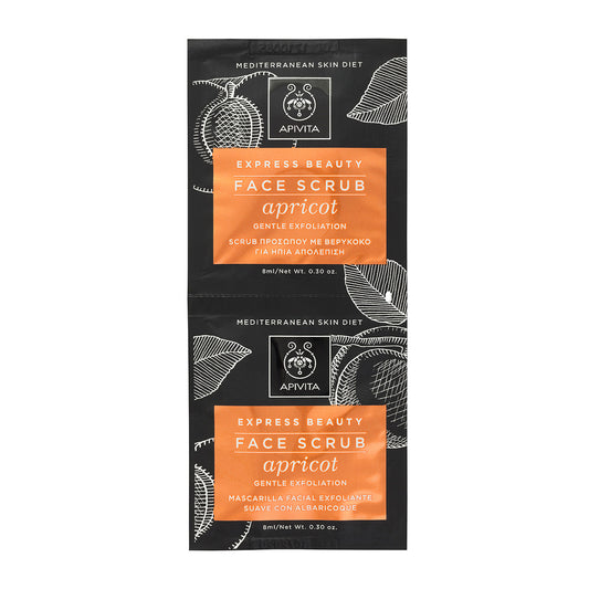 APIVITA SCRUB VISO ESFLORIANTE DELICATO 2 X 8 ML