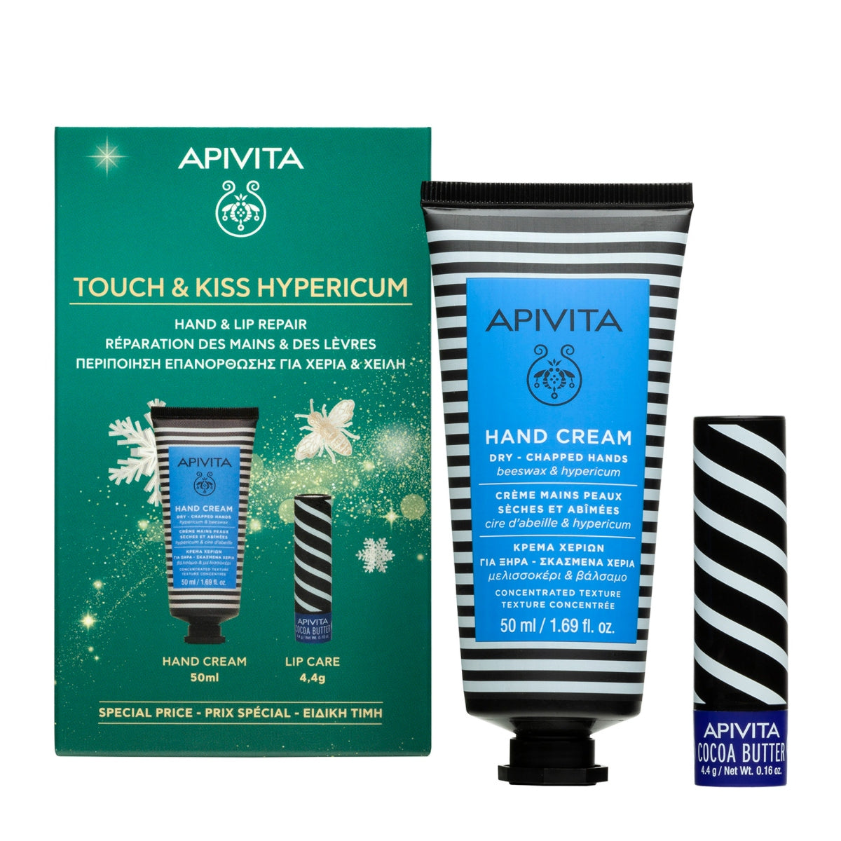 APIVITA COFANETTO TOUCH E KISS HYPERICUM