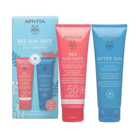 APIVITA BEE SUN SAFE BEACH ESSENTIALS TRAVEL SIZE